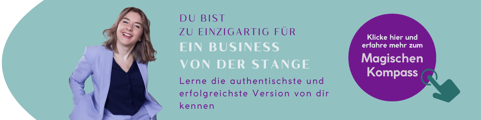 Auf dem Bild wird der magische Kompass präsentiert. Es handelt sich um ein Business Mentoring, bei dem es darum geht, einen Marketing-Fahrplan zu erstellen. Mit einem Klick gelangt man zu weiteren Informationen